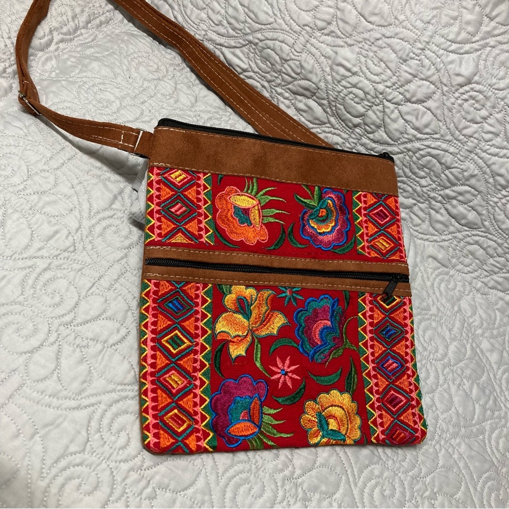 Mexican Embrioded Crossbody Bag Bolso Mexicano